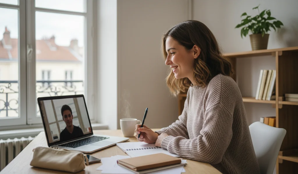 Young tutor offering private maths lessons online in Lyon